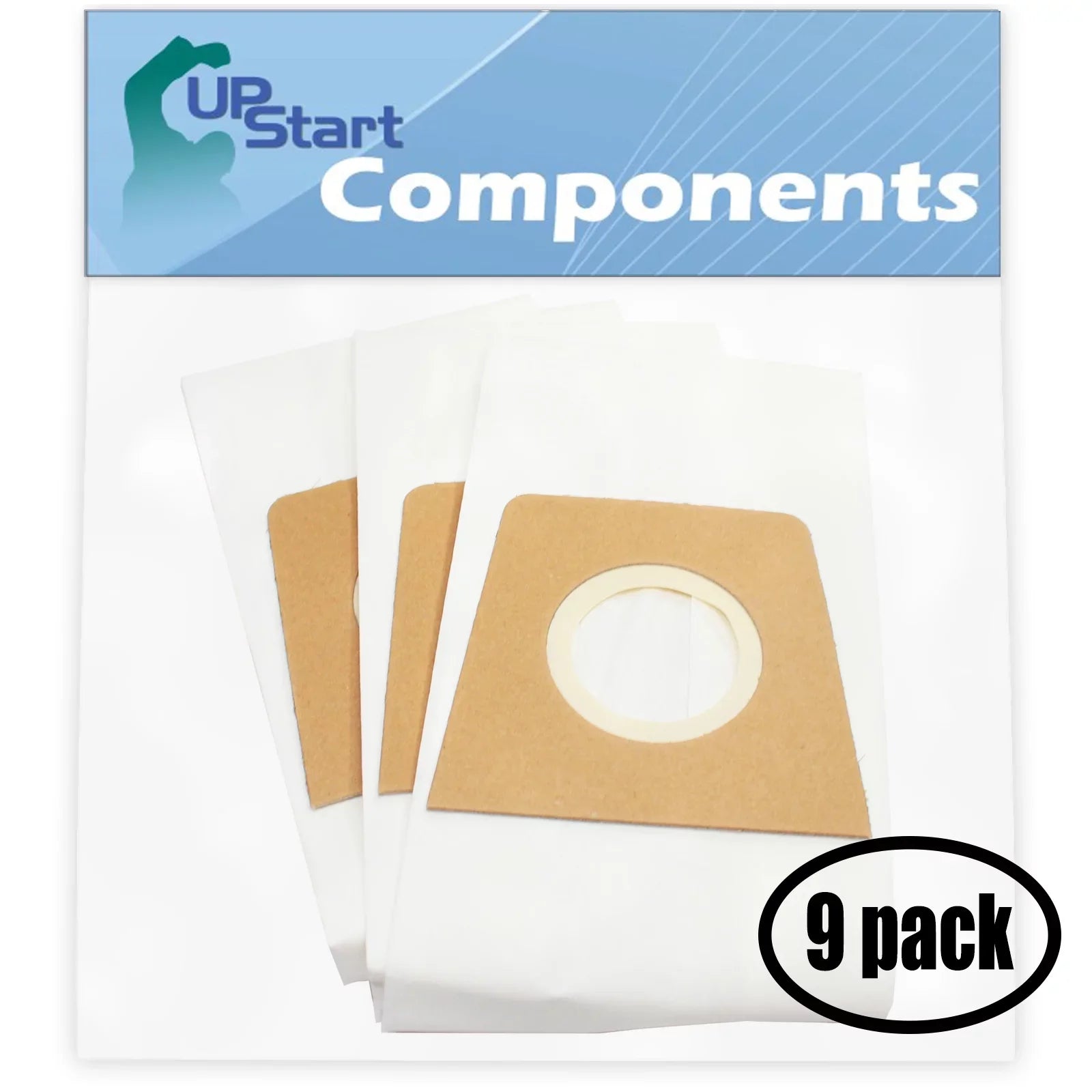 for Type 3 Bagged - Upright per 27 3920047001, Replacement 3920048001, Dirt Bags Pack - Devil with (Black) Bags Dirt Featherlite Bags M085570 Devil Vacuum Vacuum Vacuum Compatible U (9 Pack)