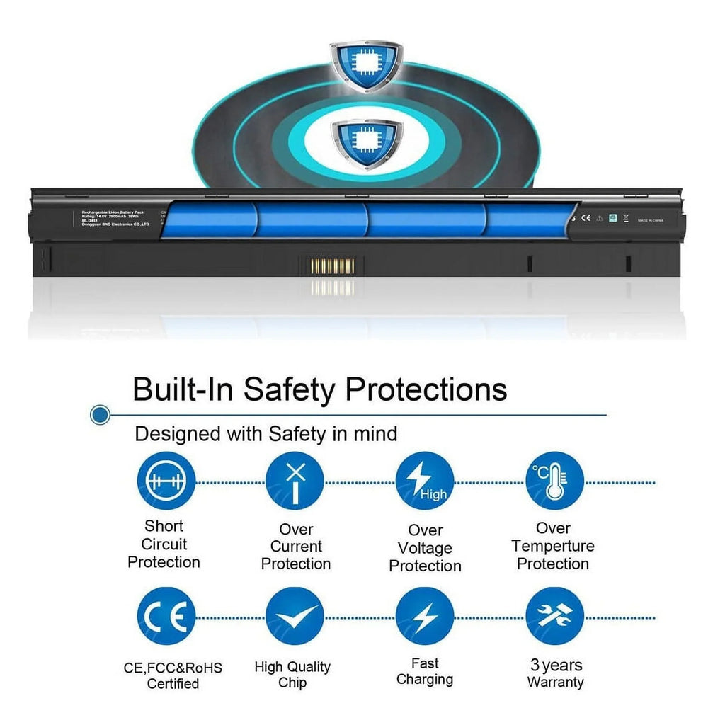 15 3000 Battery Dell Series Compatible With Inspiron 5000 17 5555 5558 14 5559