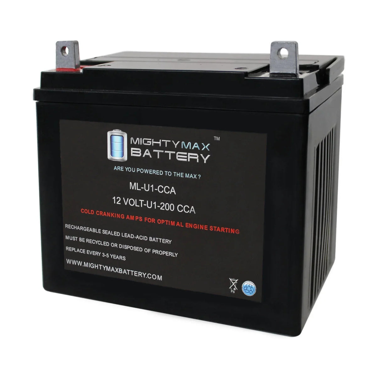 Bobcat Mower ML-U1 for BZT2000 Textron Walk 12V Battery 200CCA Behind