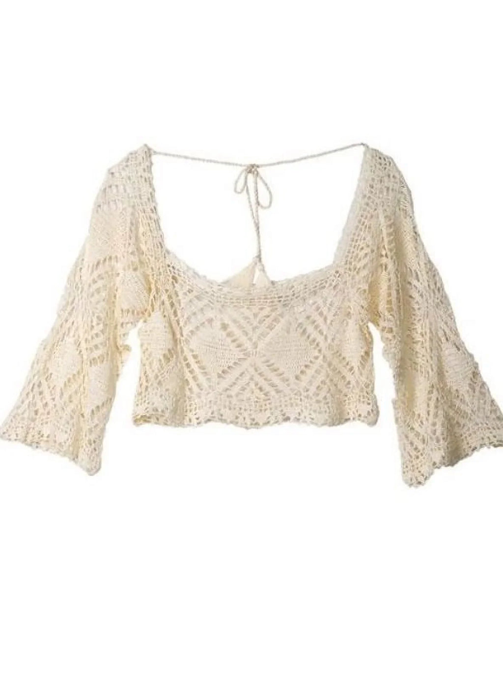 Top LSpace Crop Cover Women's Threads Natural M/L up, Swim