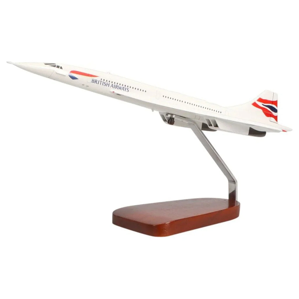 British Mahogany Large Concorde Airways Model Aerospatiale/BAC