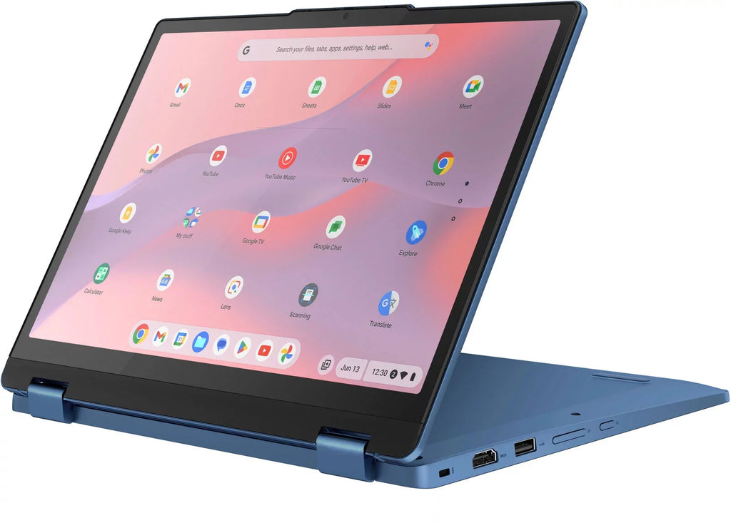 Blue N100 Lenovo 3i - with Chromebook Intel - - Flex Laptop eMMC 4GB WUXGA - Notebook Abyss Memory PC Touch-Screen 12.2" 64GB