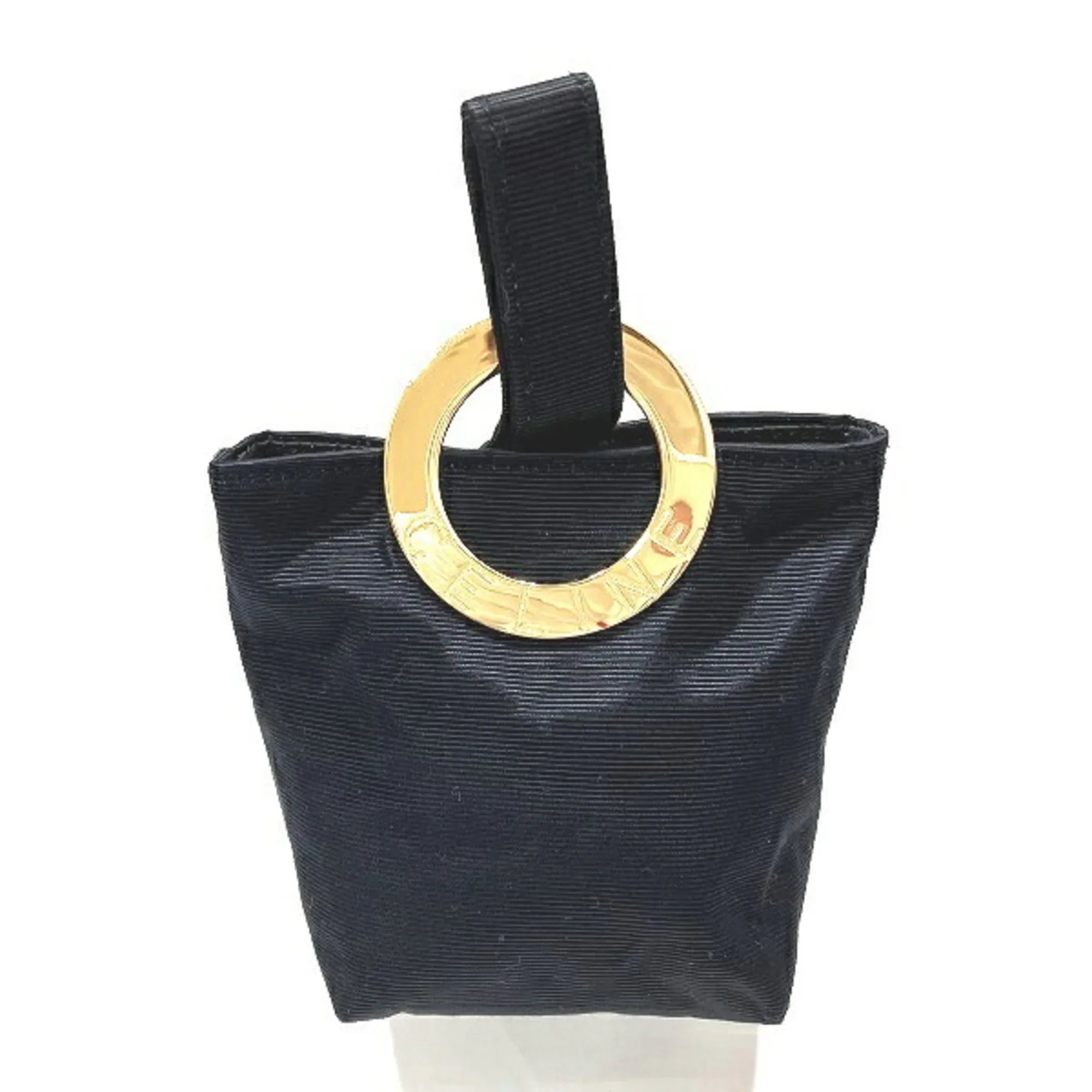 bag handbag (Good) circle mini CELINE Pre-Owned fittings nylon Celine metal ladies