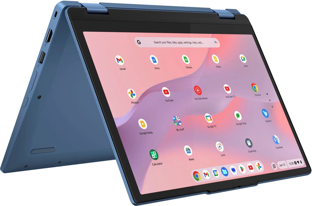 Blue N100 Lenovo 3i - with Chromebook Intel - - Flex Laptop eMMC 4GB WUXGA - Notebook Abyss Memory PC Touch-Screen 12.2" 64GB