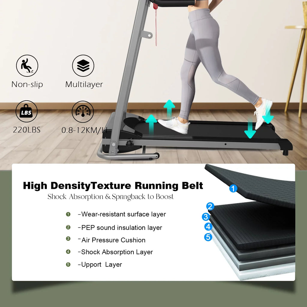 1.5HP Inolait Electric Black Machine, Folding Treadmill Running