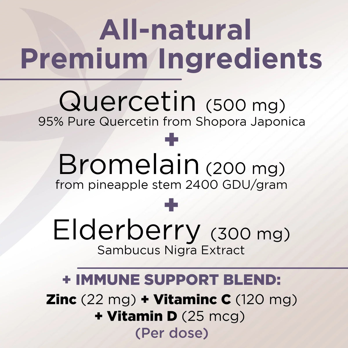1 Vitamin - - USA Bromelain with Daily - and D3 - - Gluten-Free 6 with Quercetin Zinc 4 - Supply Immune 500mg Quercetin - Quercetin Quercetin - Zinc Support, in C Months Non-GMO, Elderberry Vitamin