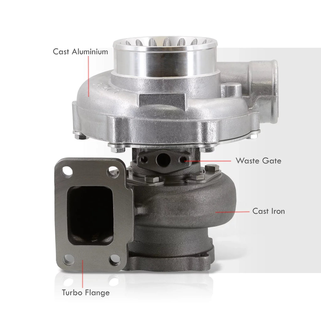 For AR GT30 Distributors Anti-Surge GT3582 Turbine Cooled 0.70 Flange Car Universal GT35 GTX3582R 4-Bolt T3 A/R & Water Charger 0.82 Compressor Turbo Oil AJP Boost Turbocharger Compatible/Replacement