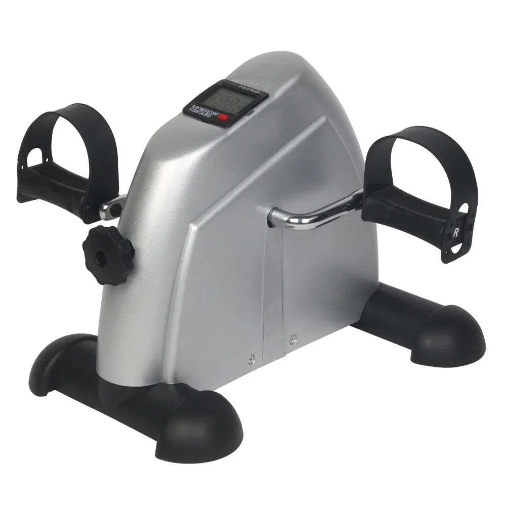 Office with Peddle Maximum Mini Portable (Silver) Bike Home Bike Exercise, LCD Ktaxon 220 lb Mini Desk Screen, Weight