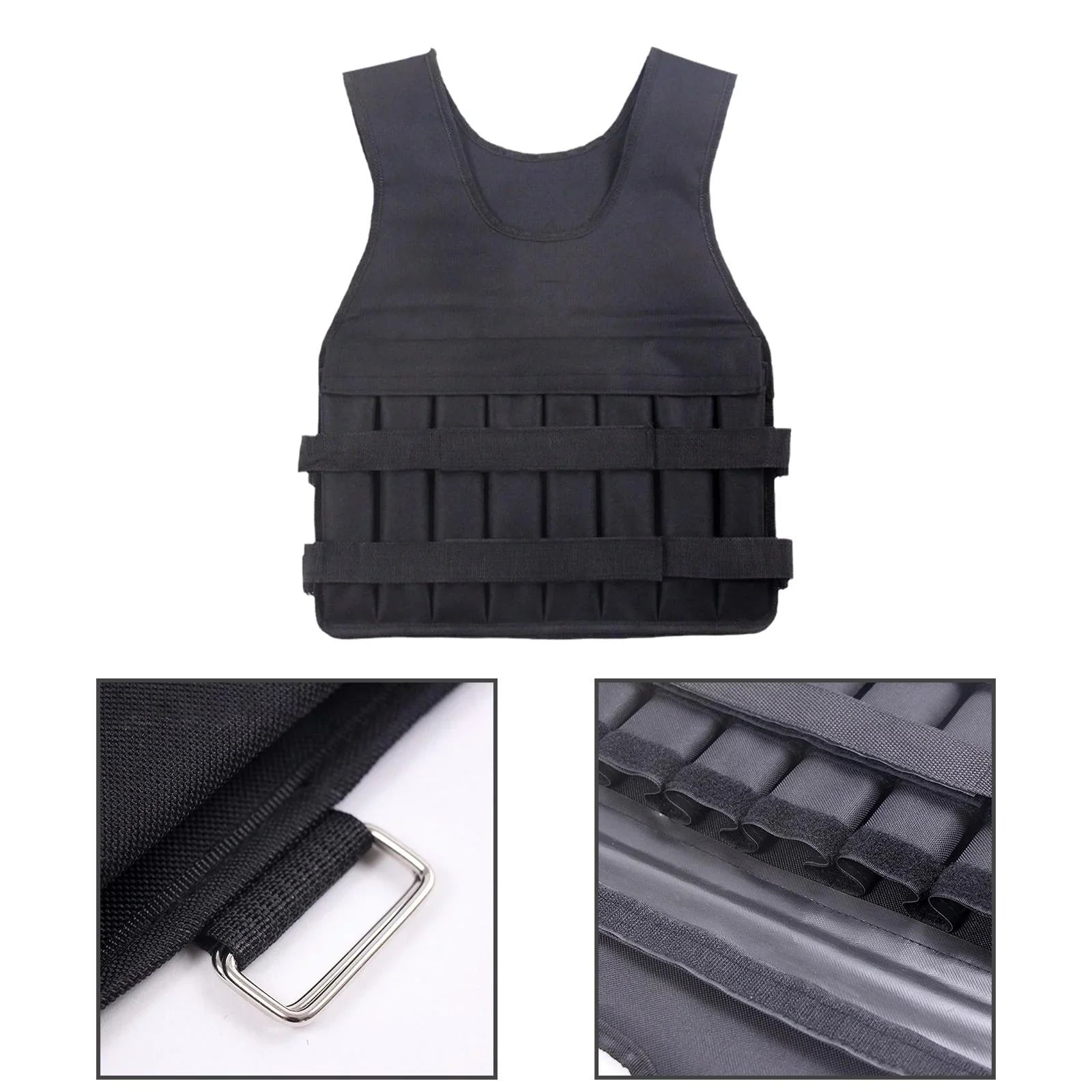 for Tnarru Training Fitness Pockets Exercise Body Weight Design Loading Slim Vest 8 Running Boxing Jacket Exercise Gym Strength Vest